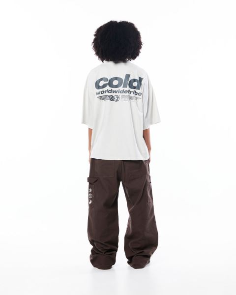 Cold Culture Tribe T Shirt Light Grey | 83190-HNUQ