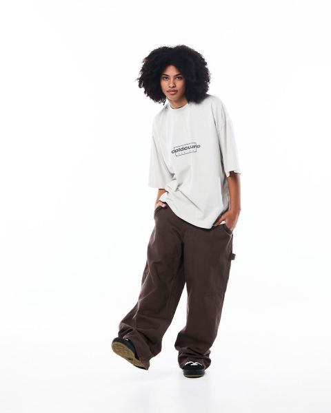 Cold Culture Tribe T Shirt Light Grey | 83190-HNUQ