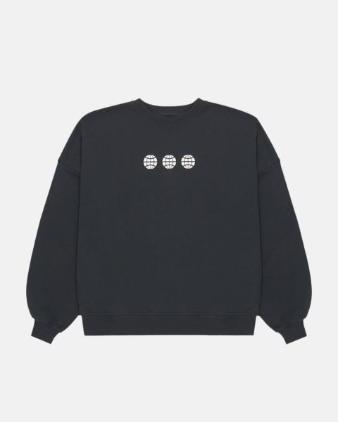 Cold Culture Triple World Crewneck Sweatshirts Yellow | 31846-FQPO