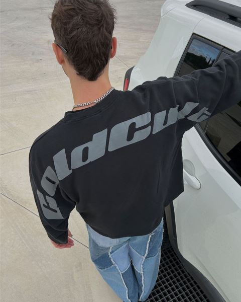 Cold Culture Triple World Crewneck Sweatshirts Black | 86539-JWSF