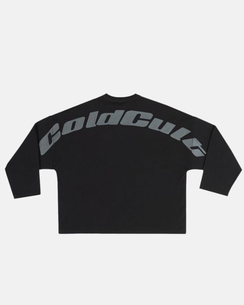 Cold Culture Triple World Crewneck Sweatshirts Black | 86539-JWSF