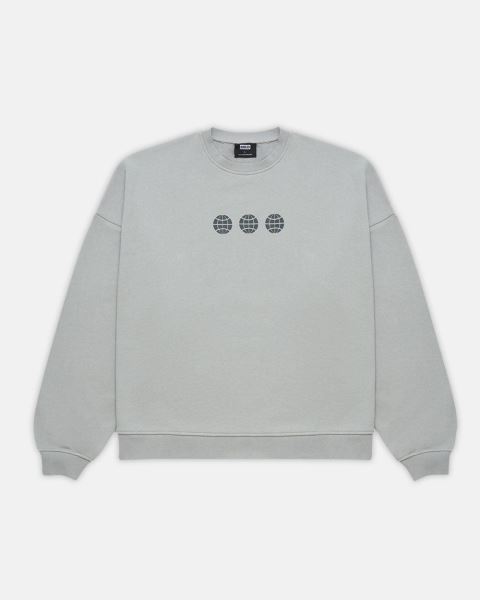 Cold Culture Triple World Crewneck Sweatshirts Orange | 15760-VIYC