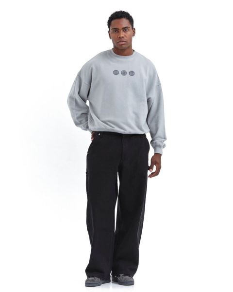 Cold Culture Triple World Crewneck Sweatshirts Orange | 15760-VIYC
