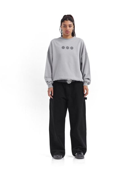 Cold Culture Triple World Crewneck Sweatshirts Orange | 15760-VIYC