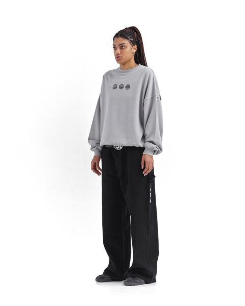 Cold Culture Triple World Crewneck Sweatshirts Orange | 15760-VIYC