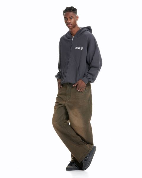 Cold Culture Triple World Zip Hoodie Orange | 90875-BOVU