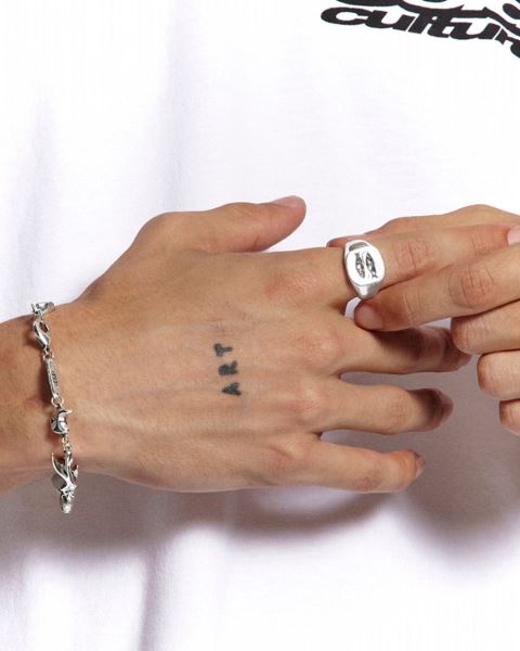 Cold Culture Two Fish Ring Jewelry Silver Orange | 03985-SDTV