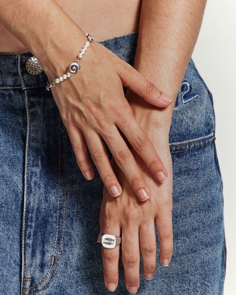 Cold Culture Two Fish Ring Jewelry Silver Orange | 03985-SDTV