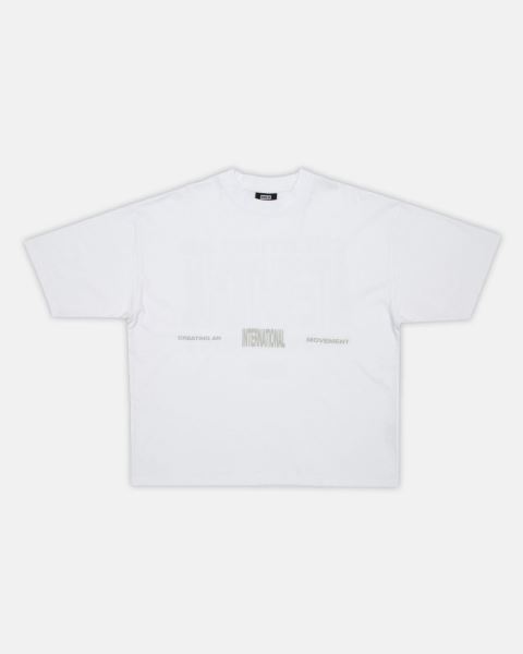 Cold Culture Type Modification T Shirt White | 45132-QPNX