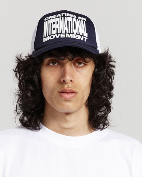 Cold Culture Type Modification Trucker Caps Blue | 27069-LZWD