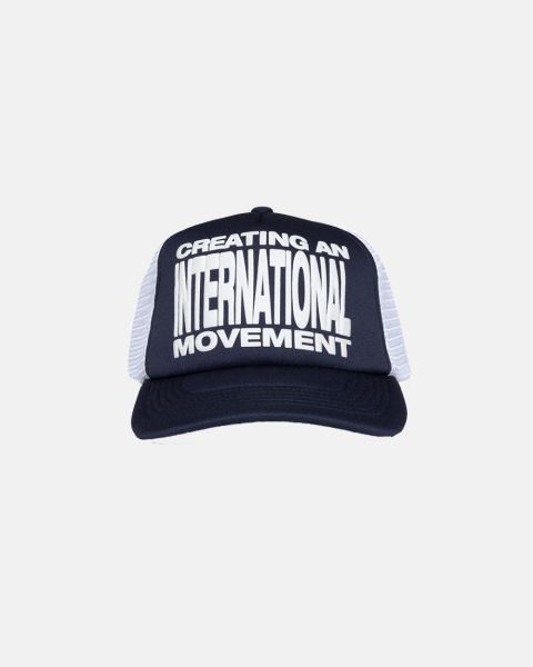 Cold Culture Type Modification Trucker Caps Blue | 27069-LZWD