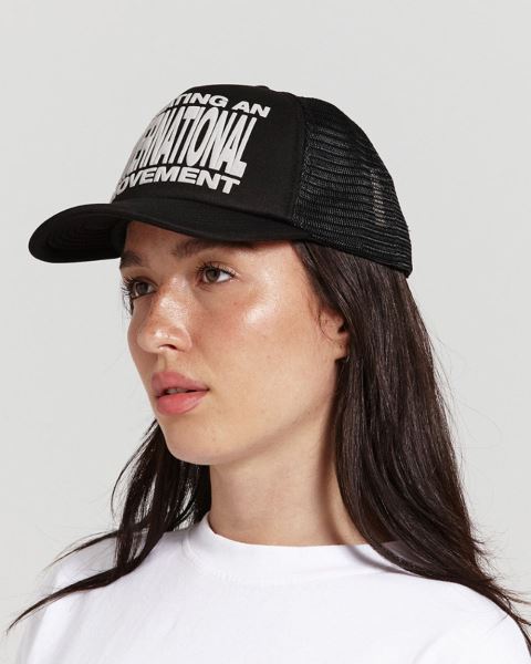 Cold Culture Type Modification Trucker Caps Black | 97814-ADXM