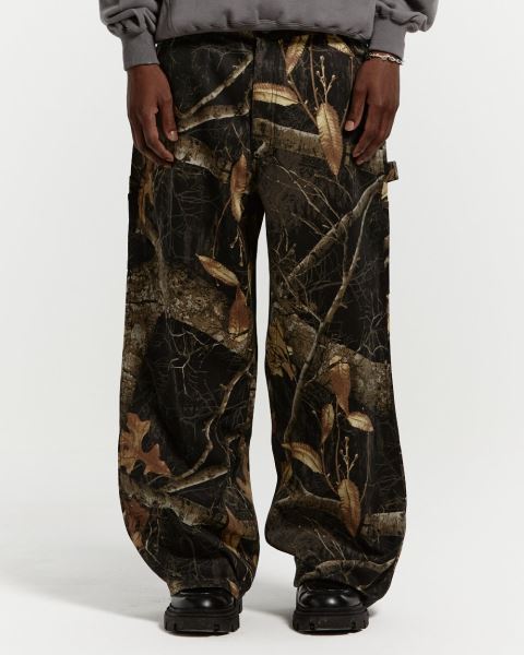 Cold Culture V1 Carpenter Pants Brown Black | 30645-VQGO