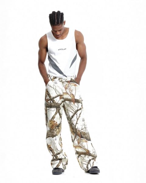 Cold Culture V1 Carpenter Pants Brown White | 37598-WASO