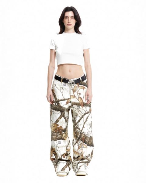 Cold Culture V1 Carpenter Pants Brown White | 37598-WASO