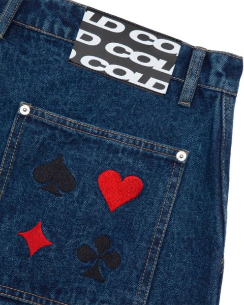 Cold Culture V1 Carpenter Shorts Dark Blue | 13649-BCFZ