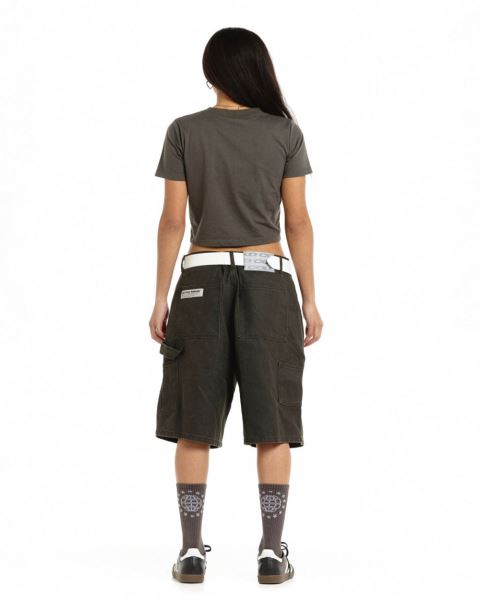 Cold Culture V1 Carpenter Shorts Grey Dark Grey | 86431-NQGT