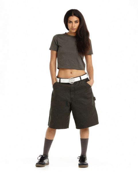 Cold Culture V1 Carpenter Shorts Grey Dark Grey | 86431-NQGT