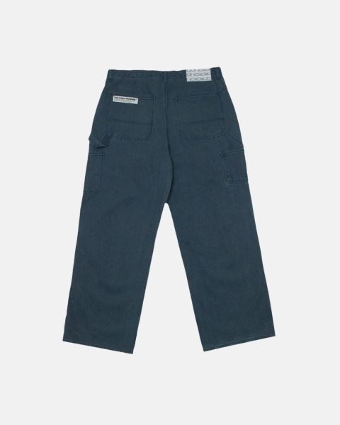 Cold Culture V1 Double Knee Pants Grey Blue | 98450-IGAY