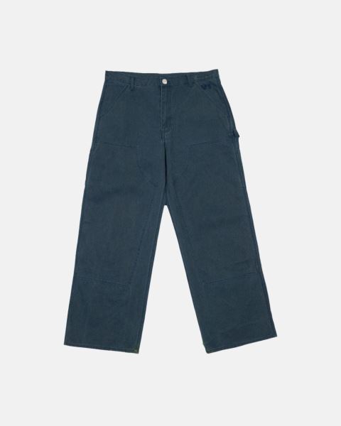 Cold Culture V1 Double Knee Pants Grey Blue | 98450-IGAY