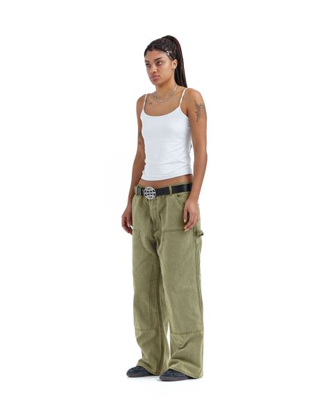 Cold Culture V1 Double Knee Pants Grey / Green | 31057-YPJR
