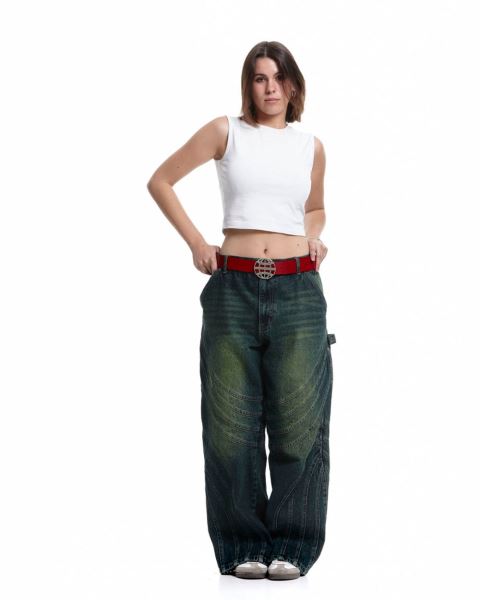 Cold Culture V1 Maze Pants Green Blue | 07569-SLFI