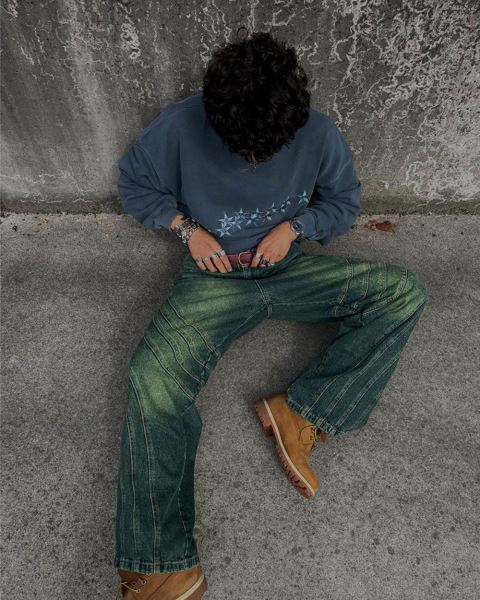 Cold Culture V1 Maze Pants Green Blue | 07569-SLFI