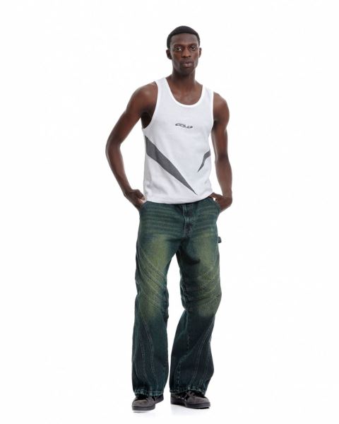 Cold Culture V1 Maze Pants Green Blue | 07569-SLFI