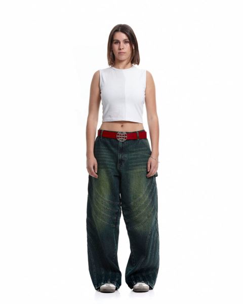 Cold Culture V1 Maze Pants Green Blue | 07569-SLFI