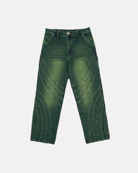Cold Culture V1 Maze Pants Green Blue | 07569-SLFI