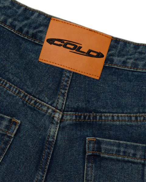 Cold Culture V2 Ripped Pants Dark Blue | 39578-KZDJ