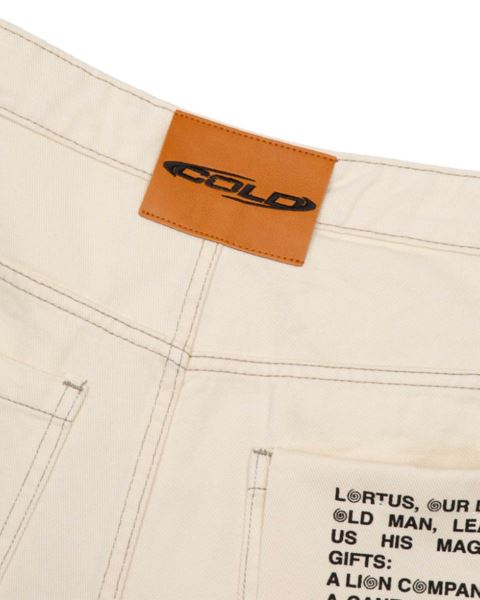 Cold Culture V2 Text-pocket Pants White | 01629-DIRN