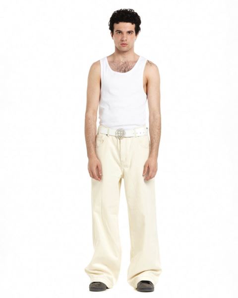 Cold Culture V2 Text-pocket Pants White | 01629-DIRN