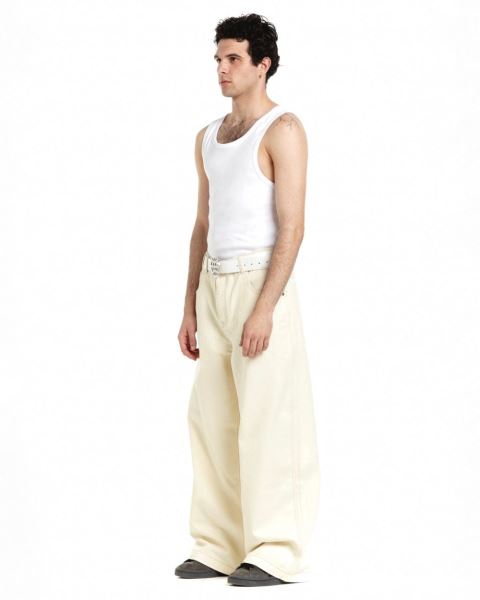 Cold Culture V2 Text-pocket Pants White | 01629-DIRN