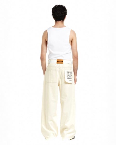 Cold Culture V2 Text-pocket Pants White | 01629-DIRN