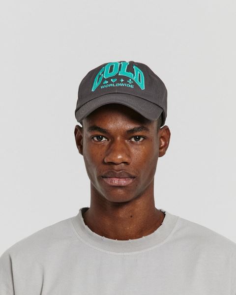 Cold Culture Varsity Caps Grey | 93058-OAPY