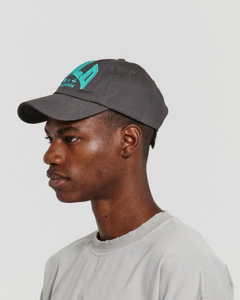 Cold Culture Varsity Caps Grey | 93058-OAPY