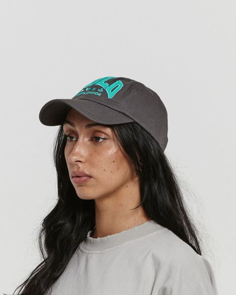Cold Culture Varsity Caps Grey | 93058-OAPY