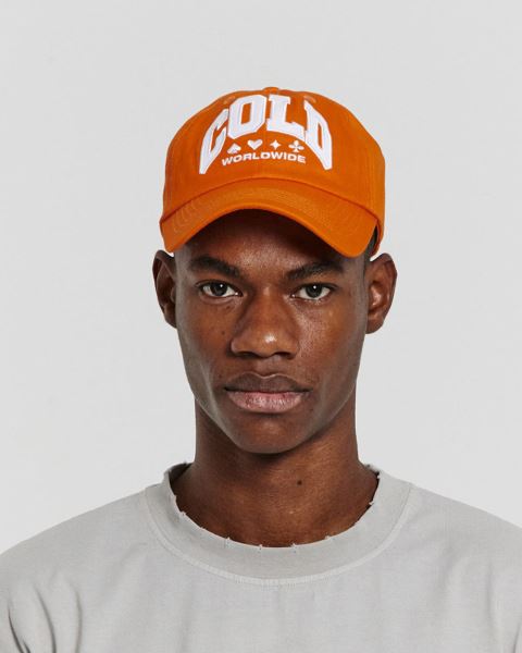 Cold Culture Varsity Caps Orange | 86043-IHPZ