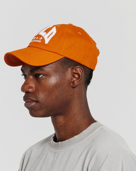 Cold Culture Varsity Caps Orange | 86043-IHPZ