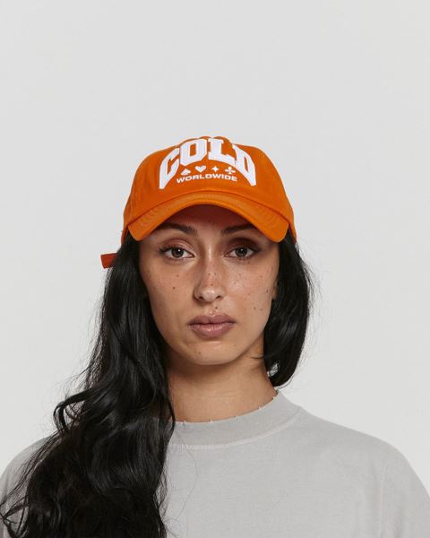 Cold Culture Varsity Caps Orange | 86043-IHPZ