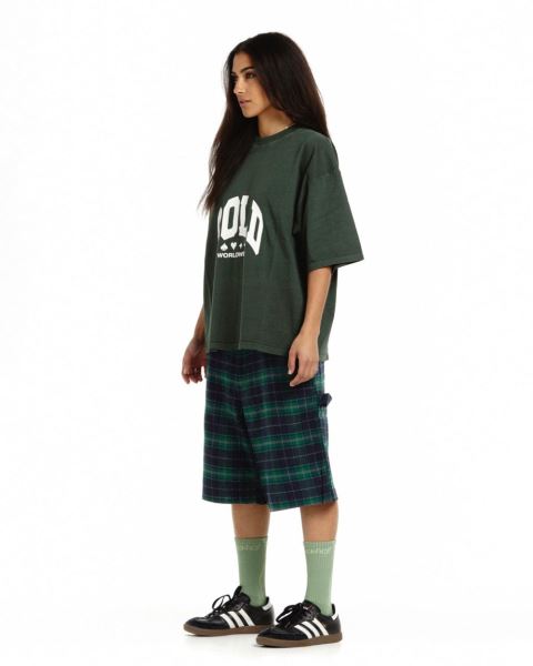Cold Culture Varsity T Shirt Green | 57498-OKHD