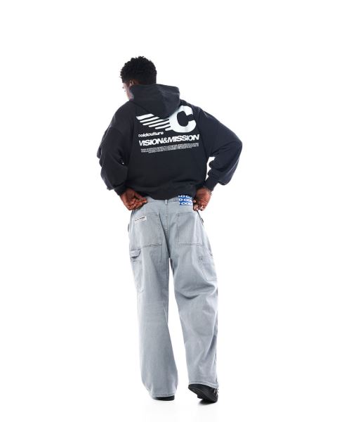 Cold Culture Vision Mission Hoodie Black | 85794-NZAG