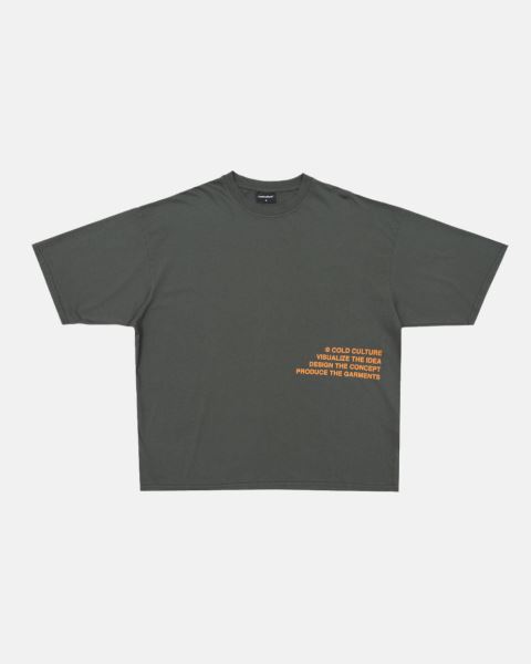 Cold Culture Visualize T Shirt Grey | 85214-KUWS