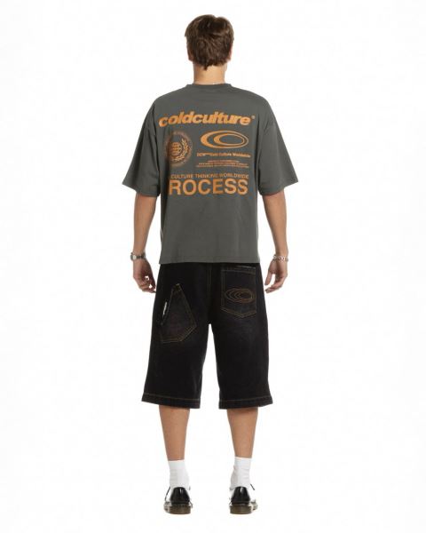 Cold Culture Visualize T Shirt Grey | 85214-KUWS