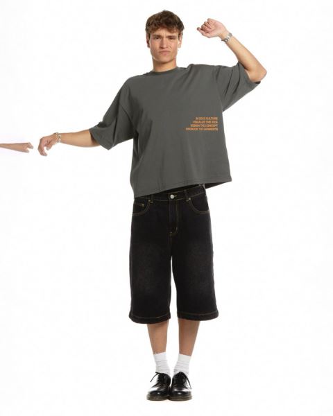 Cold Culture Visualize T Shirt Grey | 85214-KUWS
