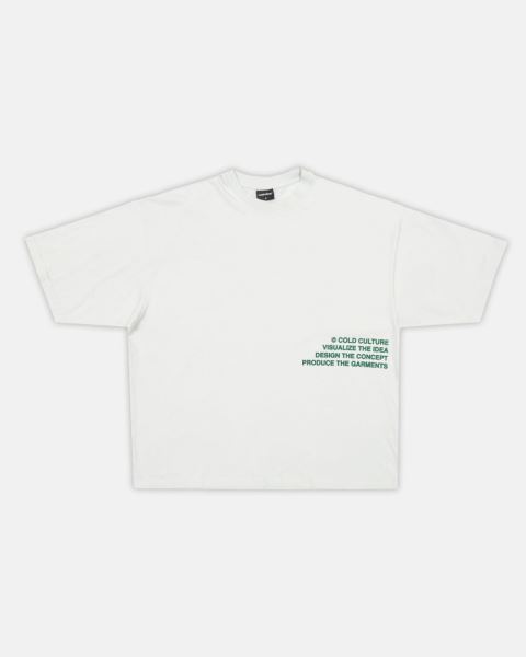 Cold Culture Visualize T Shirt Light Grey | 45108-URCV
