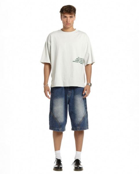Cold Culture Visualize T Shirt Light Grey | 45108-URCV