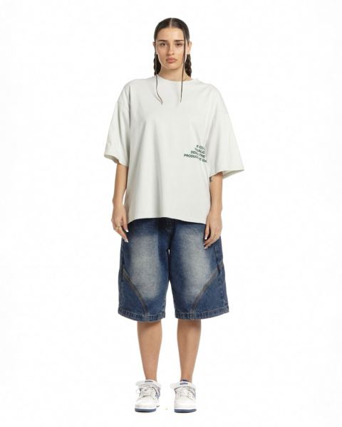 Cold Culture Visualize T Shirt Light Grey | 45108-URCV