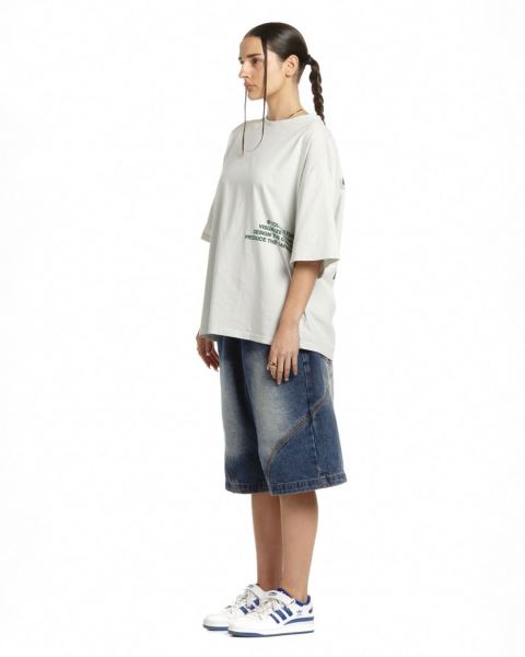 Cold Culture Visualize T Shirt Light Grey | 45108-URCV